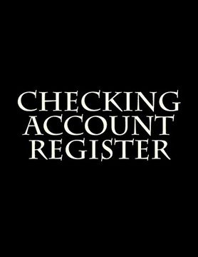 portada Checking Account Register