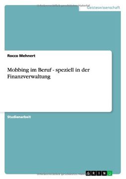 portada Mobbing im Beruf - speziell in der Finanzverwaltung (German Edition)