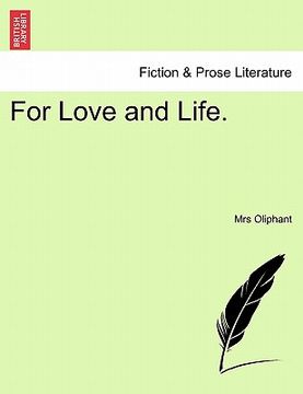 portada for love and life. (in English)