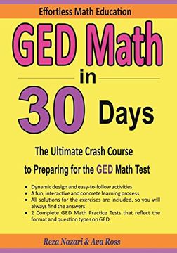 portada Ged Math in 30 Days: The Ultimate Crash Course to Preparing for the ged Math Test 