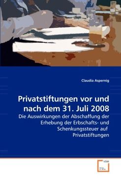 portada Privatstiftungen vor und nach dem 31. Juli 2008
