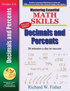 portada Mastering Essential Math Skills Decimals and Percents, 2nd Edition (en Inglés)