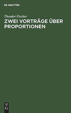 portada Zwei Vorträge Über Proportionen (in German)