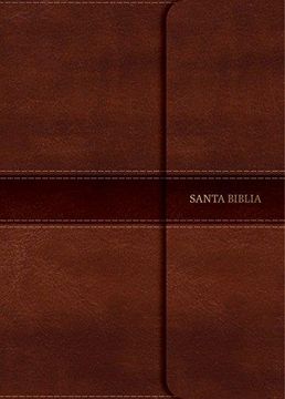 portada Santa Biblia / Holy Bible: Reina Valera 1960 Biblia Tamaño Manual, Marrón Símil Piel Con Cierre / Brown Imitation Leather