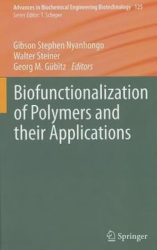 portada biofunctionalization of polymers and their applications