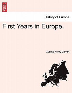 portada first years in europe. (in English)