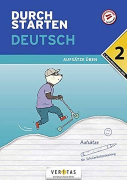 portada Durchstarten - Deutsch Mittelschule/Ahs: 2. Klasse - Aufsätze: Übungsbuch mit Lösungen: Bungsbuch mit Lsungen (en Alemán)