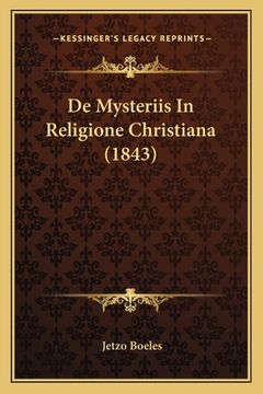 portada De Mysteriis In Religione Christiana (1843) (en Latin)
