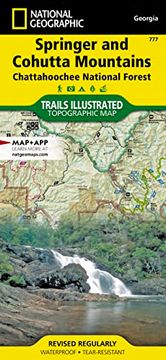 portada Springer and Cohutta Mountains map [Chattahoochee National Forest] (National Geographic Trails Illustrated Map, 777) (en Inglés)
