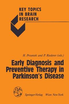 portada Early Diagnosis and Preventive Therapy in Parkinson's Disease (en Inglés)