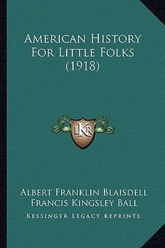 portada american history for little folks (1918)