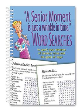 portada A Senior Moment is Just a Wrinkle in Time Word Searches 