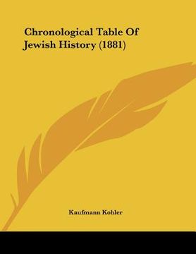 portada chronological table of jewish history (1881) (in English)