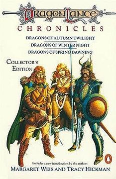 portada Dragonlance Chronicles: Dragons of Autumn Twilight, Dragons of Winter Night, Dragons of Spring Dawnin (TSR Fantasy) (en Inglés)