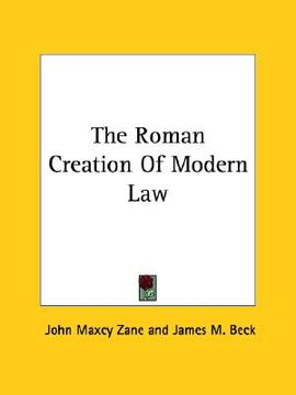 portada the roman creation of modern law