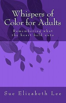 portada whispers of color for adults (en Inglés)