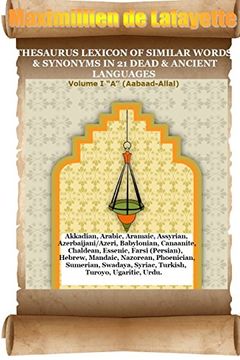 portada V2. Thesaurus Lexicon of Similar Words & Synonyms in 21 Dead & Ancient Languages