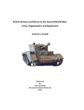 portada British Armour and Recce in the Second World War (in English)