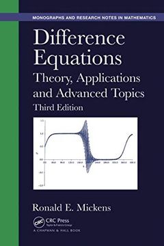 portada Difference Equations: Theory, Applications and Advanced Topics, Third Edition (Chapman & Hall (en Inglés)