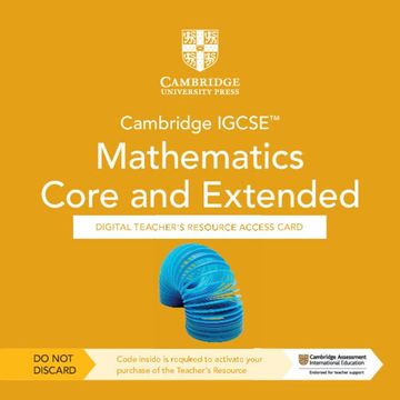 portada Cambridge Igcse Mathematics Core and Extended Digital Teacher's Resource: Individual User Licence Access Card 5 Years Access (in English)