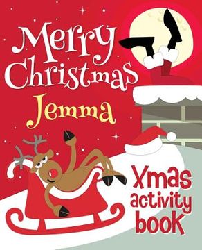 portada Merry Christmas Jemma - Xmas Activity Book: (Personalized Children's Activity Book) (en Inglés)