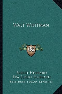 portada walt whitman (en Inglés)
