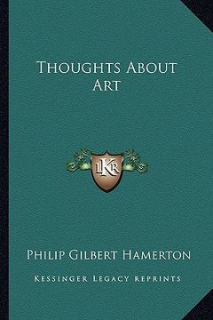 portada thoughts about art (in English)