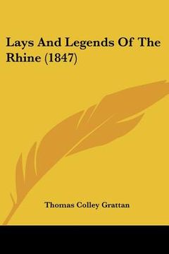 portada lays and legends of the rhine (1847) (en Inglés)