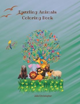portada Dazzling Animals Coloring Book (en Inglés)