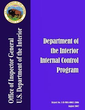 portada Audit Report: Department of the Interior Internal Control Program (en Inglés)