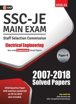 portada Ssc 2021 Junior Engineer Electrical Engineering Paper II Conventional Solved Papers (2007-2018) (en Inglés)