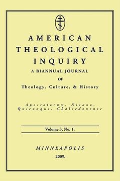 portada american theological inquiry, volume 3, no. 1: a biannual journal of theology, culture, & history (en Inglés)