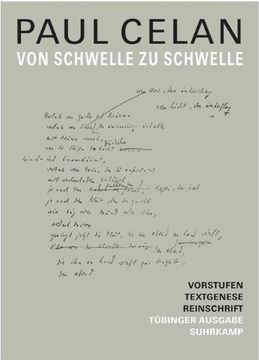 portada Von Schwelle zu Schwelle: Vorstufen - Textgenese - Endfassung