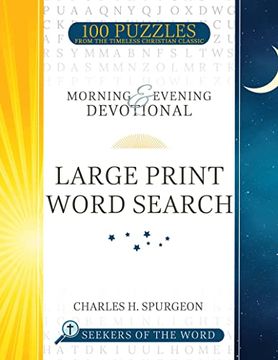portada Morning and Evening Devotional Large Print Word Search: 100 Puzzles From the Timeless Christian Classic (Volume 1) (Seekers of the Word) (en Inglés)