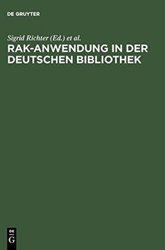portada Rak-Anwendung in der Deutschen Bibliothek (en Alemán)