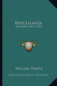 portada miscellanea: the first part (1705) (en Inglés)