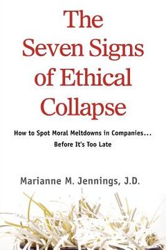 portada the seven signs of ethical collapse (en Inglés)
