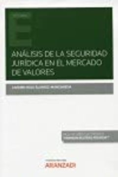 portada Análisis de la Seguridad Jurídica en el Mercado de Valores. Formato dúo (in Spanish)