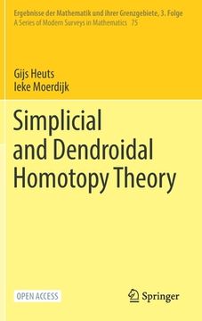 portada Simplicial and Dendroidal Homotopy Theory 