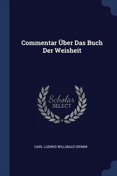 portada Commentar Über Das Buch Der Weisheit (en Inglés)