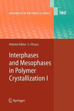 portada interphases and mesophases in polymer crystallization i (en Inglés)