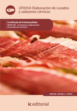 portada Elaboración de Curados y Salazones Cárnicos. Inai0108 - Carnicería y Elaboración de Productos Cárnicos