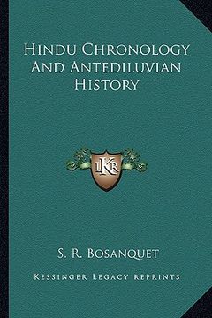 portada hindu chronology and antediluvian history