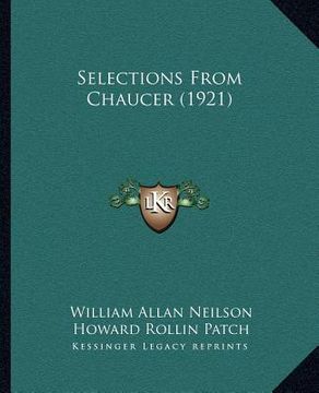 portada selections from chaucer (1921) (en Inglés)