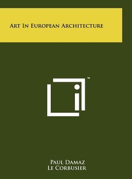 portada art in european architecture (en Inglés)