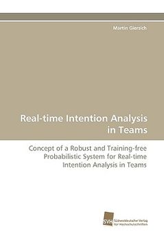 portada real-time intention analysis in teams (en Inglés)