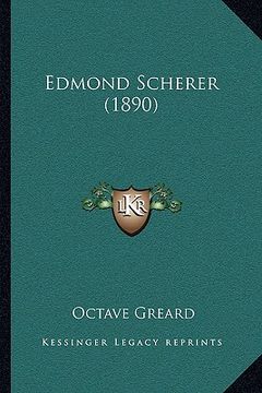 portada Edmond Scherer (1890) (en Francés)