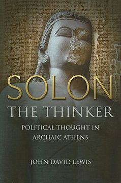 portada solon the thinker: political thought in archaic athens (en Inglés)