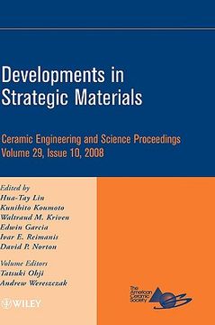 portada developments in strategic materials: ceramic engineering and science proceedings, volume 29, issue 10