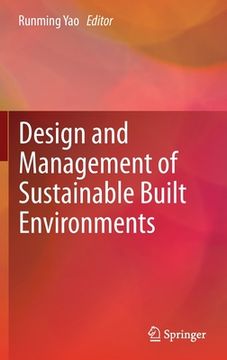 portada design and management of sustainable built environments (en Inglés)